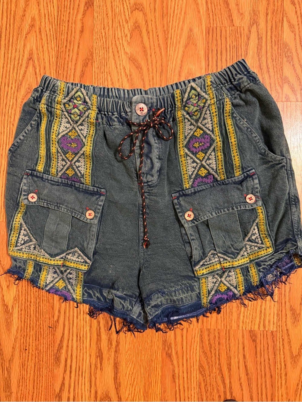 Free People around the world harem shorts